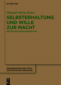 صورة الغلاف: Selbsterhaltung und Wille zur Macht 1st edition 9783110613261