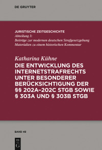 Cover image: Die Entwicklung des Internetstrafrechts 1st edition 9783110614046