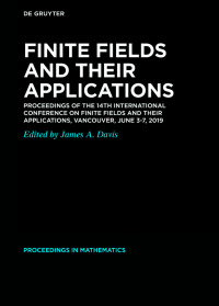 Titelbild: Finite Fields and their Applications 1st edition 9783110621235