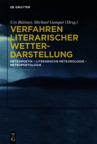 Imagen de portada: Verfahren literarischer Wetterdarstellung 1st edition 9783110620795