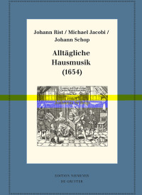 Titelbild: Alltägliche Hausmusik (1654) 1st edition 9783110628128