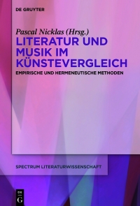 Cover image: Literatur und Musik im Künstevergleich 1st edition 9783110627886