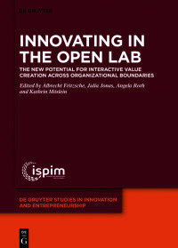 Cover image: Innovating in the Open Lab 1st edition 9783110628210