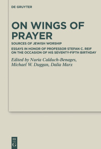 Imagen de portada: On Wings of Prayer 1st edition 9783110629958
