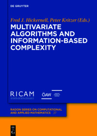 صورة الغلاف: Multivariate Algorithms and Information-Based Complexity 1st edition 9783110633115
