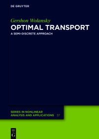 Imagen de portada: Optimal Transport 1st edition 9783110633122