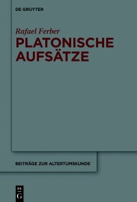 Cover image: Platonische Aufsätze 1st edition 9783110633344