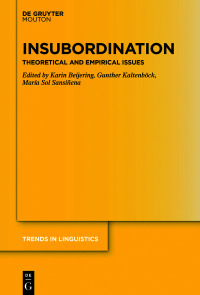 Cover image: Insubordination 1st edition 9783110634129