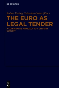 Imagen de portada: The Euro as Legal Tender 1st edition 9783110637571