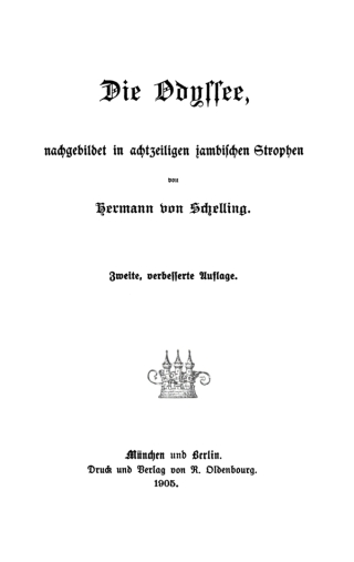 Cover image: Die Odyssee 2nd edition 9783110640427