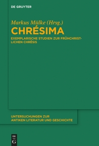 Cover image: Chrésima 1st edition 9783110646412