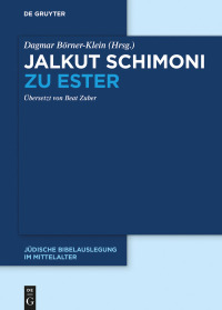 Imagen de portada: Jalkut Schimoni 1st edition 9783110646689