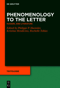 Imagen de portada: Phenomenology to the Letter 1st edition 9783110648386