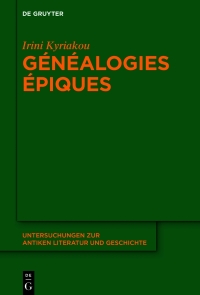 Cover image: Généalogies épiques 1st edition 9783110653151