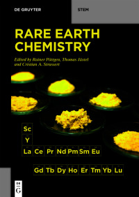 Imagen de portada: Rare Earth Chemistry 1st edition 9783110653601