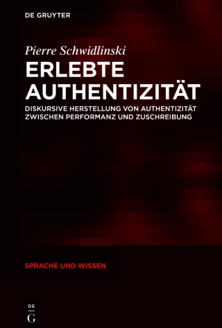 Cover image: Erlebte Authentizität 1st edition 9783110656718