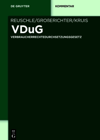 Cover image: VDuG 1st edition 9783110657005