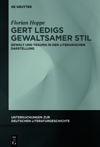 Titelbild: Gert Ledigs gewaltsamer Stil 1st edition 9783110651973