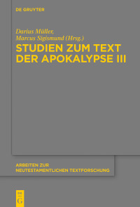 Cover image: Studien zum Text der Apokalypse III 1st edition 9783110658279