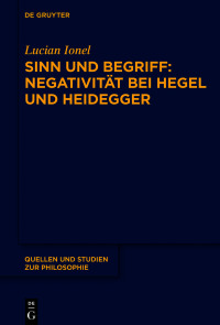 Cover image: Sinn und Begriff 1st edition 9783110658859