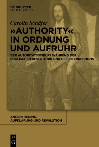 Cover image: „Authority“ in Ordnung und Aufruhr 1st edition 9783110659009