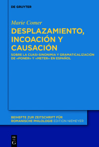 Cover image: Desplazamiento, incoación y causación 1st edition 9783110658316