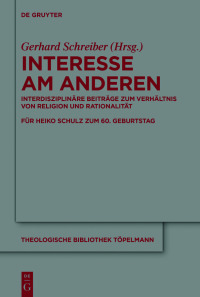 Cover image: Interesse am Anderen 1st edition 9783110659580