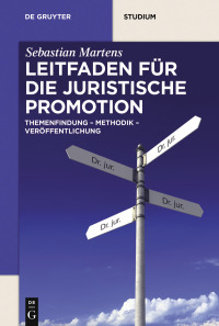 Titelbild: Leitfaden für die juristische Promotion 1st edition 9783110660647