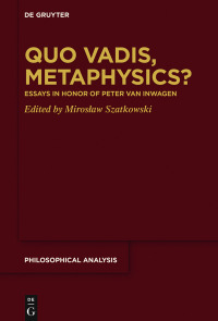 Imagen de portada: Quo Vadis, Metaphysics? 1st edition 9783110662498