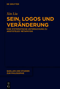 Cover image: Sein, Logos und Veränderung 1st edition 9783110663273
