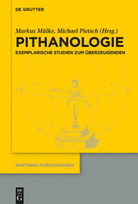 Cover image: Pithanologie 1st edition 9783110666533