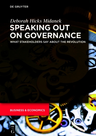 Imagen de portada: Speaking Out on Governance 1st edition 9783110666687