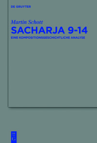 Imagen de portada: Sacharja 9–14 1st edition 9783110665840