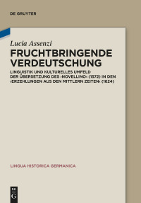 Imagen de portada: Fruchtbringende Verdeutschung 1st edition 9783110666793