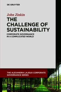 Imagen de portada: The Challenge of Sustainability 1st edition 9783110670400