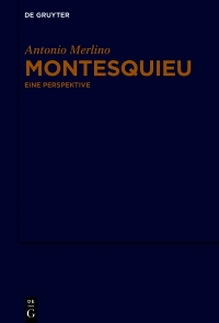 Imagen de portada: Montesquieu 1st edition 9783110672954