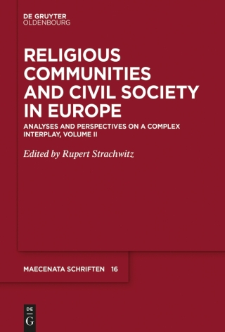 Cover image: Religious Communities and Civil Society in Europe 1st edition 9783110672992