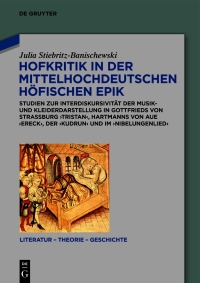 Imagen de portada: Hofkritik in der mittelhochdeutschen höfischen Epik 1st edition 9783110672879