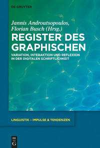 Imagen de portada: Register des Graphischen 1st edition 9783110673234