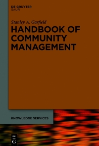 Cover image: Handbook of Community Management 1st edition 9783110673555