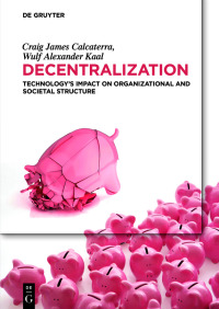 Imagen de portada: Decentralization 1st edition 9783110673920