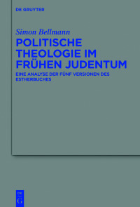 Imagen de portada: Politische Theologie im frühen Judentum 1st edition 9783110674460