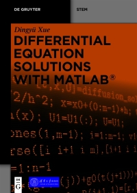 Imagen de portada: Differential Equation Solutions with MATLAB® 1st edition 9783110675245