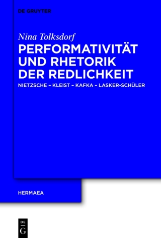 Titelbild: Performativität und Rhetorik der Redlichkeit 1st edition 9783110676242