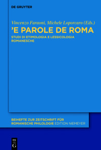 Imagen de portada: «’E parole de Roma» 1st edition 9783110544060
