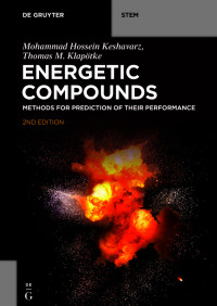 Imagen de portada: Energetic Compounds 2nd edition 9783110677645