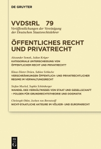 Titelbild: Öffentliches Recht und Privatrecht 1st edition 9783110678680