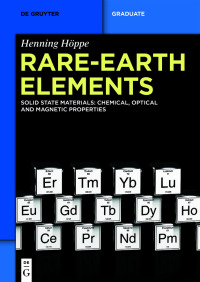 Titelbild: Rare-Earth Elements 1st edition 9783110680812
