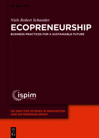 صورة الغلاف: Ecopreneurship 1st edition 9783110684582