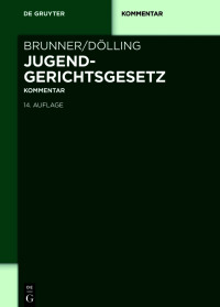 Imagen de portada: Jugendgerichtsgesetz 14th edition 9783110678192